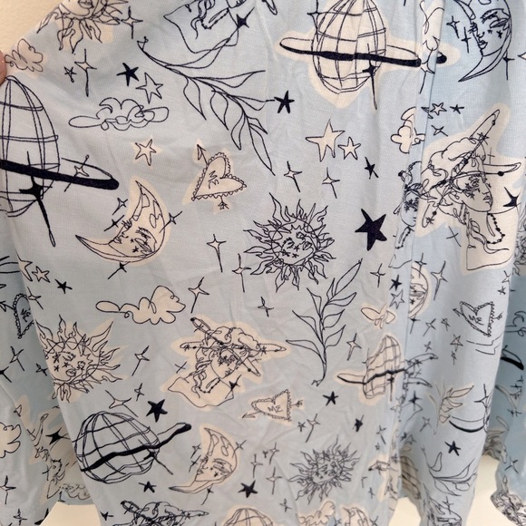 Meundies Romper, Full Moon print by Girl Knew York, Small - Picture 7 of 10